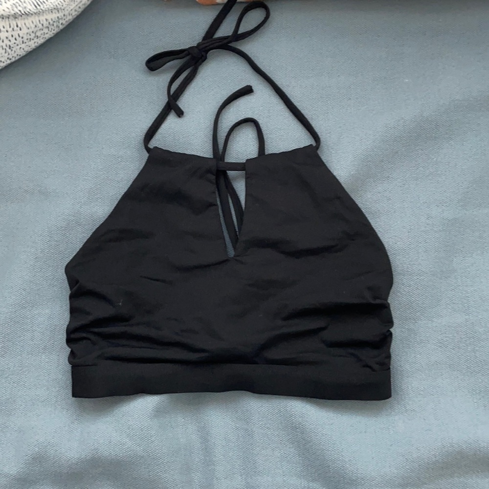 Athlete black bikini top!